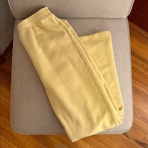 PARKE Yellow Cotton Boxer Pants